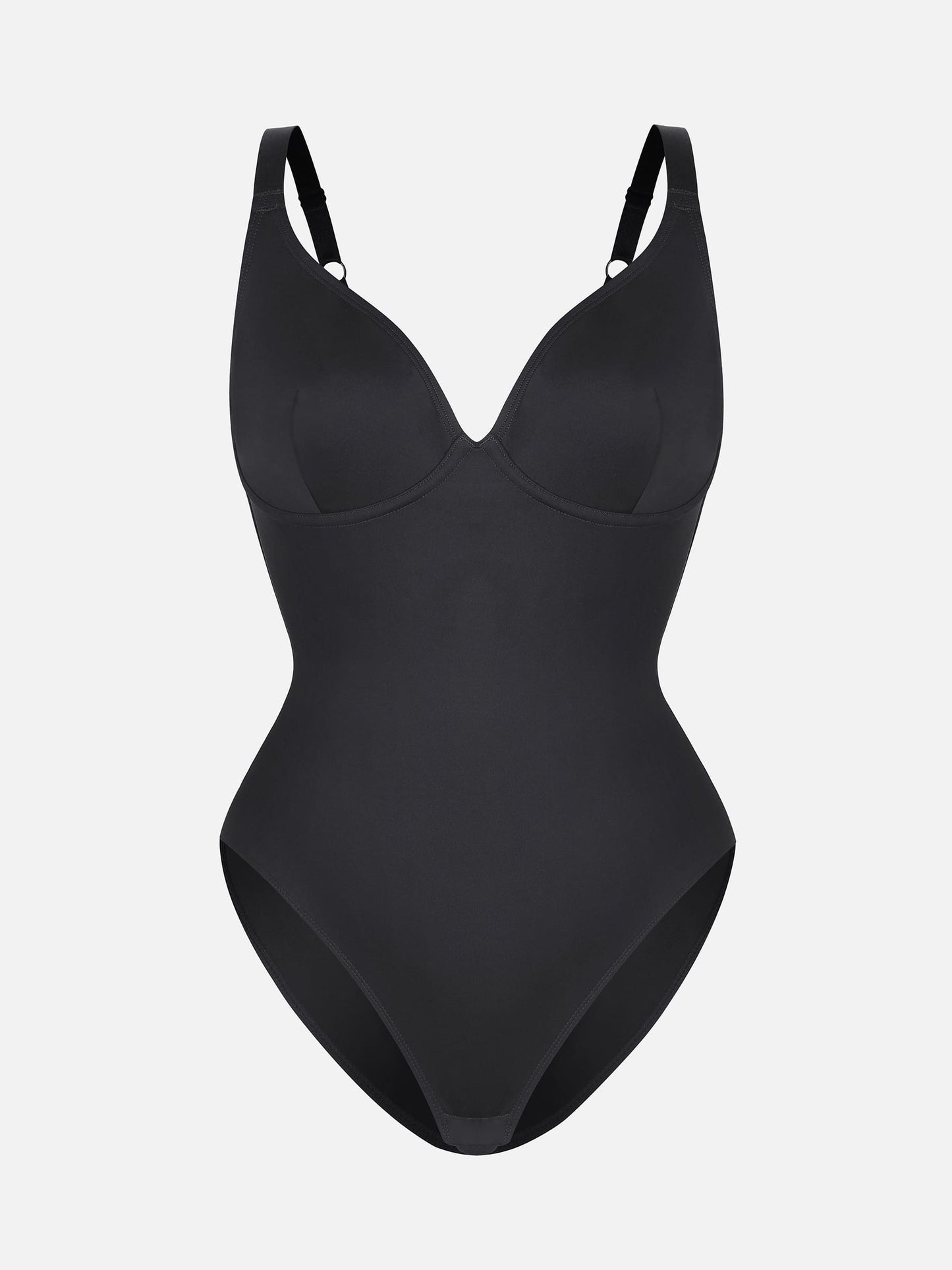 V Neck Tummy Control Shaping Bodysuit