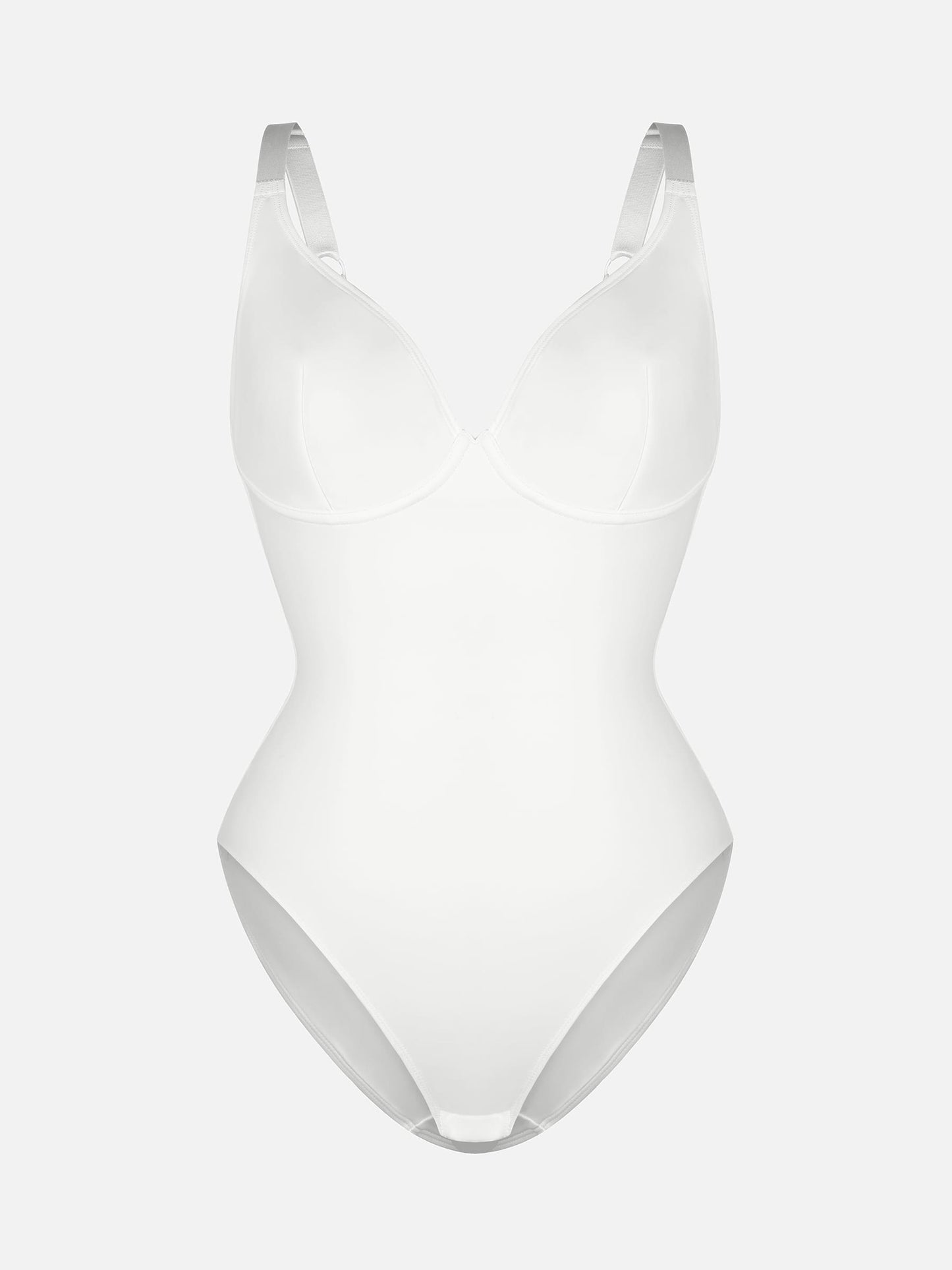 V Neck Tummy Control Shaping Bodysuit