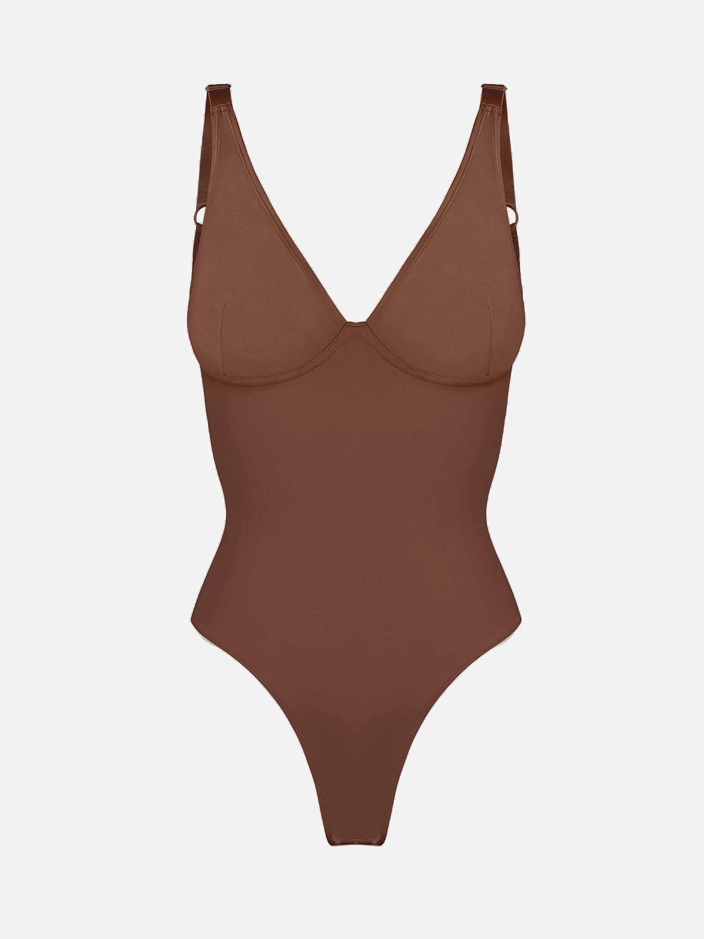 V Neck Tummy Control Shaping Bodysuit
