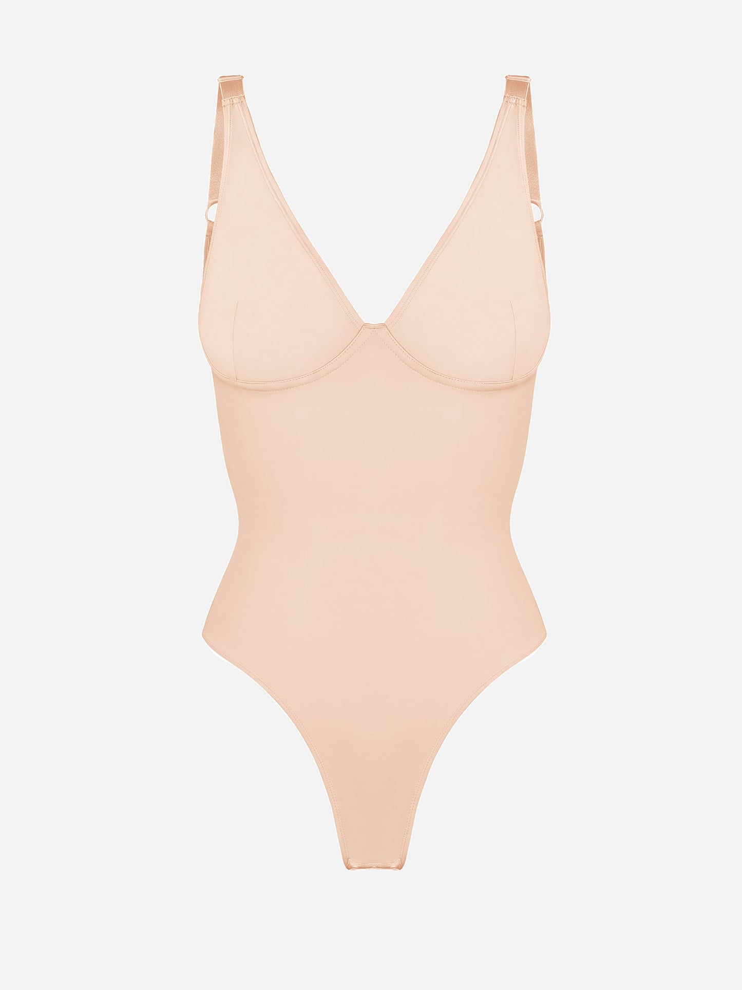 V Neck Tummy Control Shaping Bodysuit