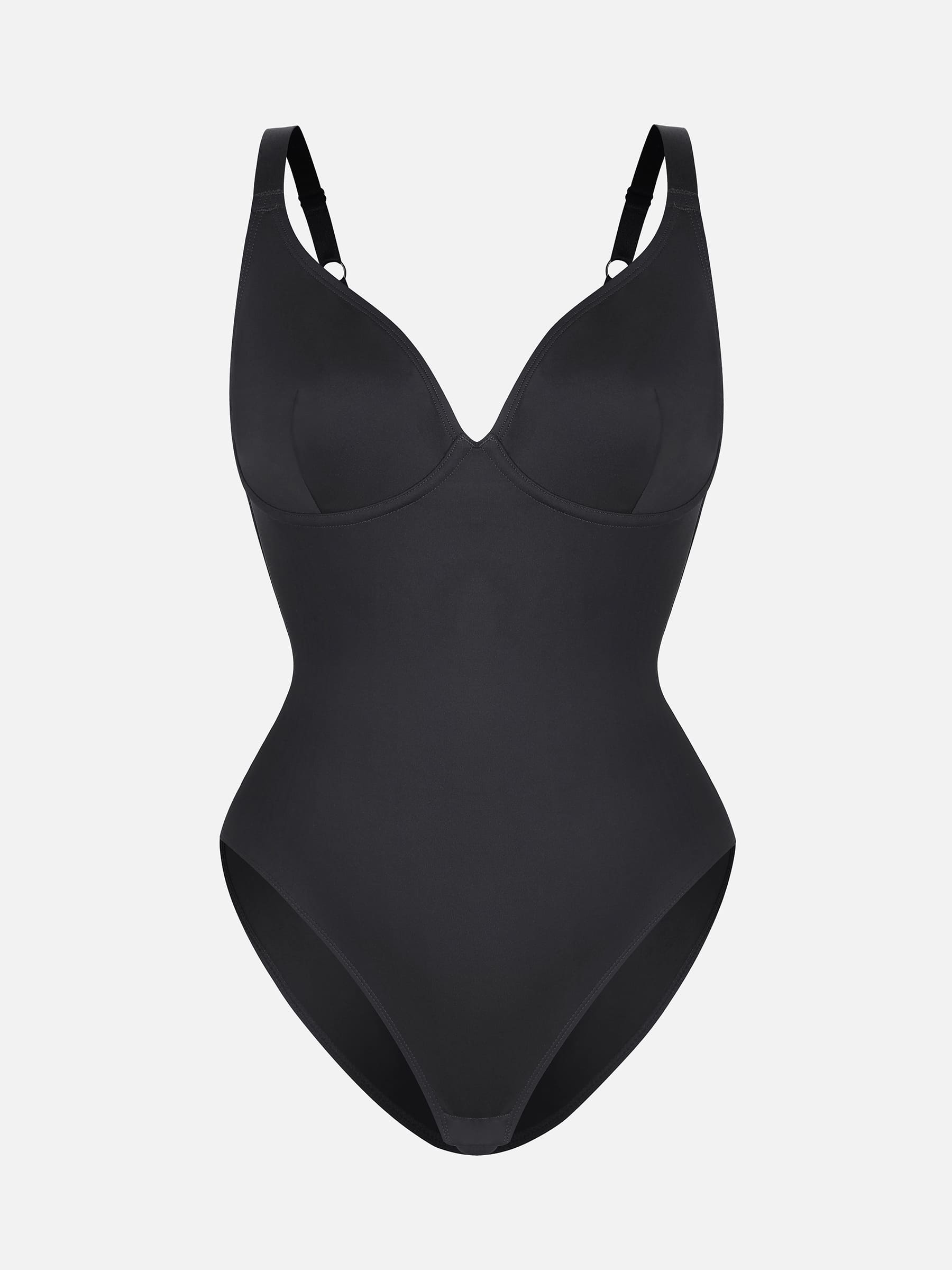 V Neck Tummy Control Shaping Bodysuit