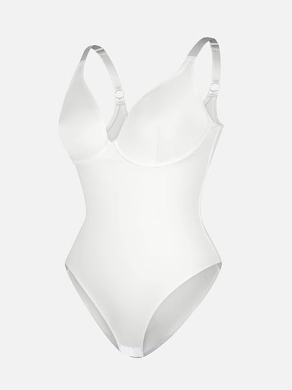V Neck Tummy Control Shaping Bodysuit