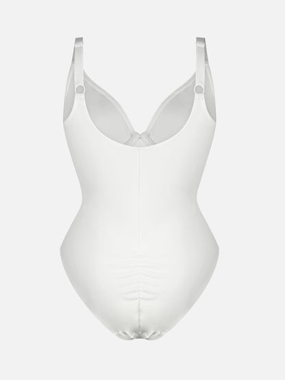 V Neck Tummy Control Shaping Bodysuit