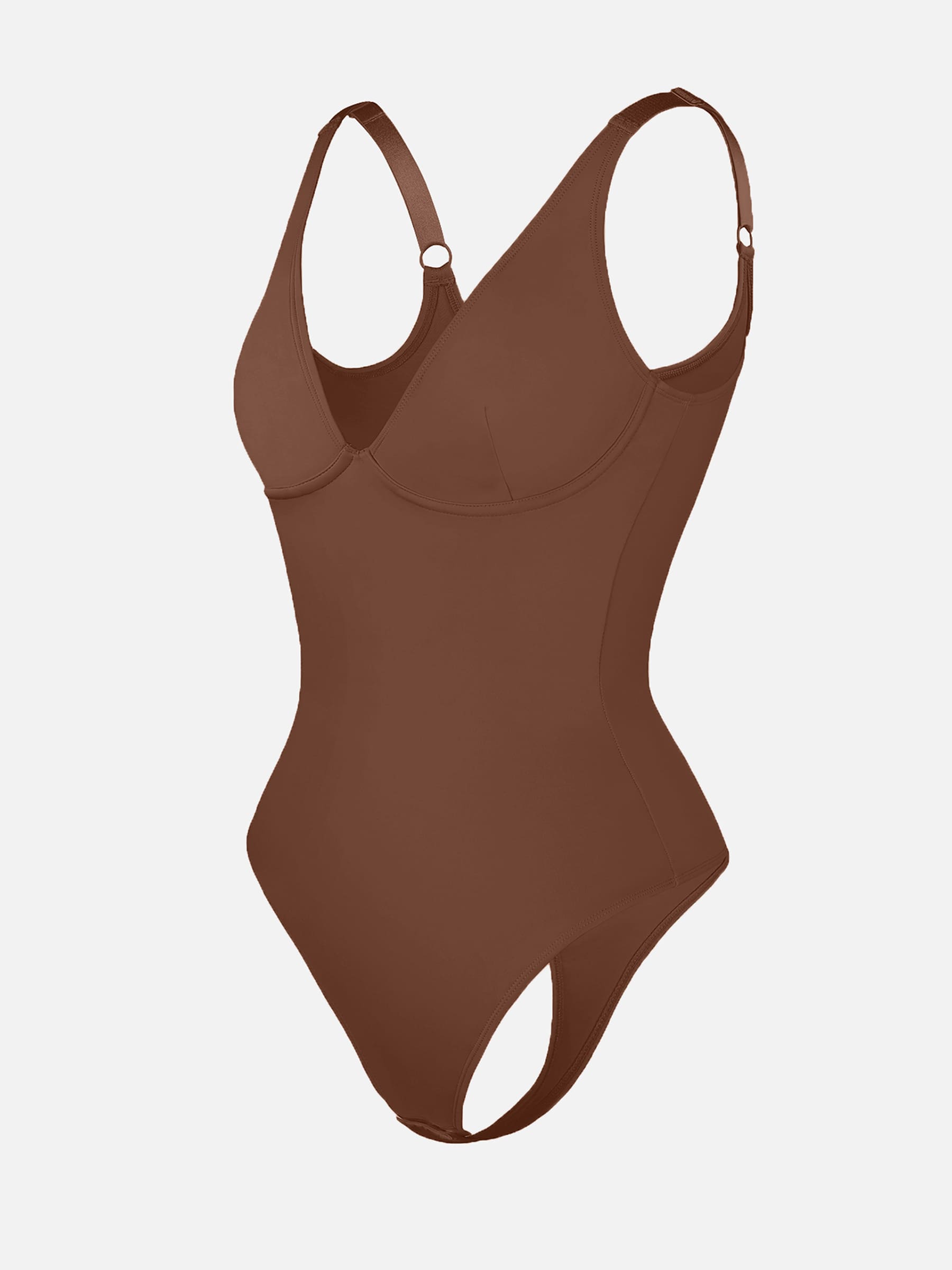 V Neck Tummy Control Shaping Bodysuit