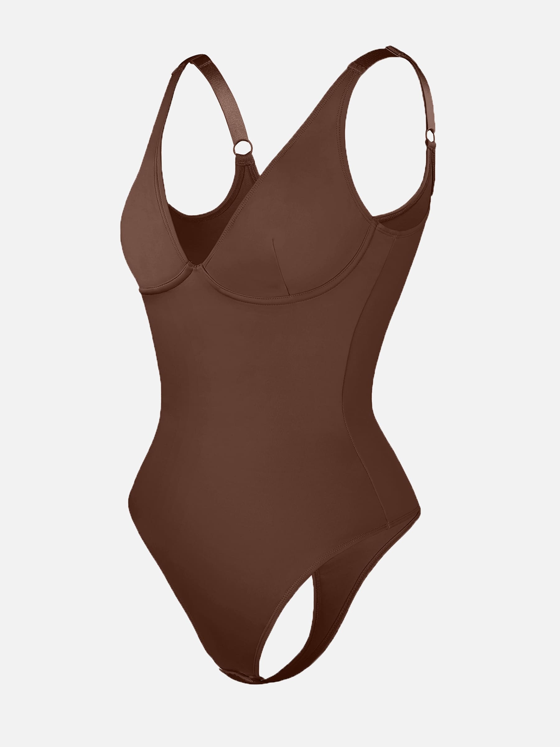 V Neck Tummy Control Shaping Bodysuit