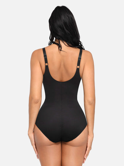 V Neck Tummy Control Shaping Bodysuit