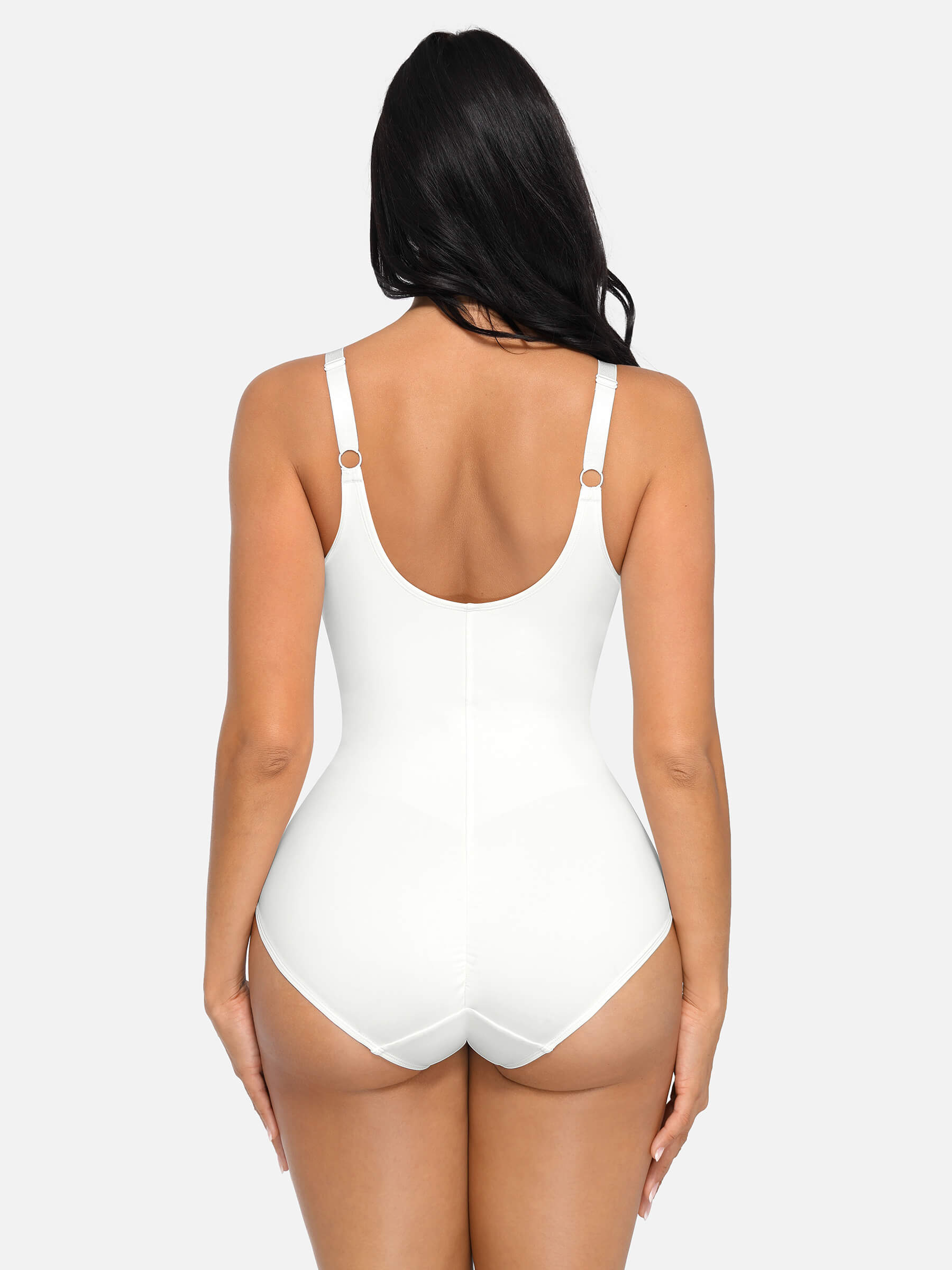 V Neck Tummy Control Shaping Bodysuit