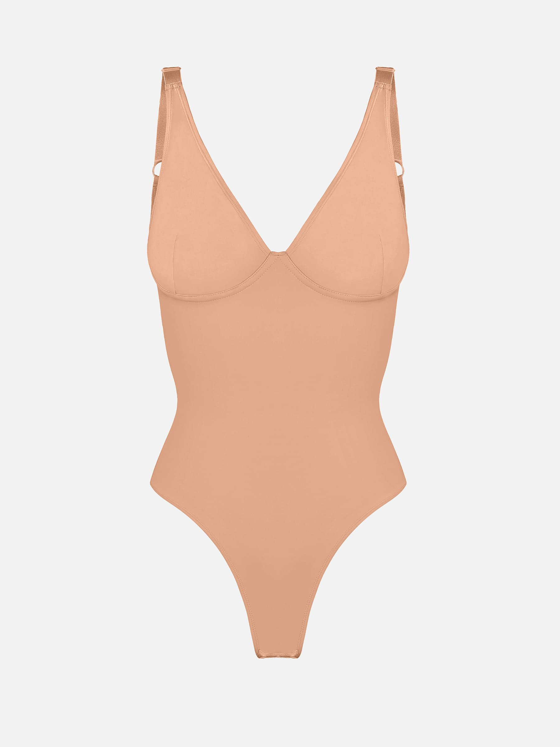 V Neck Tummy Control Shaping Bodysuit