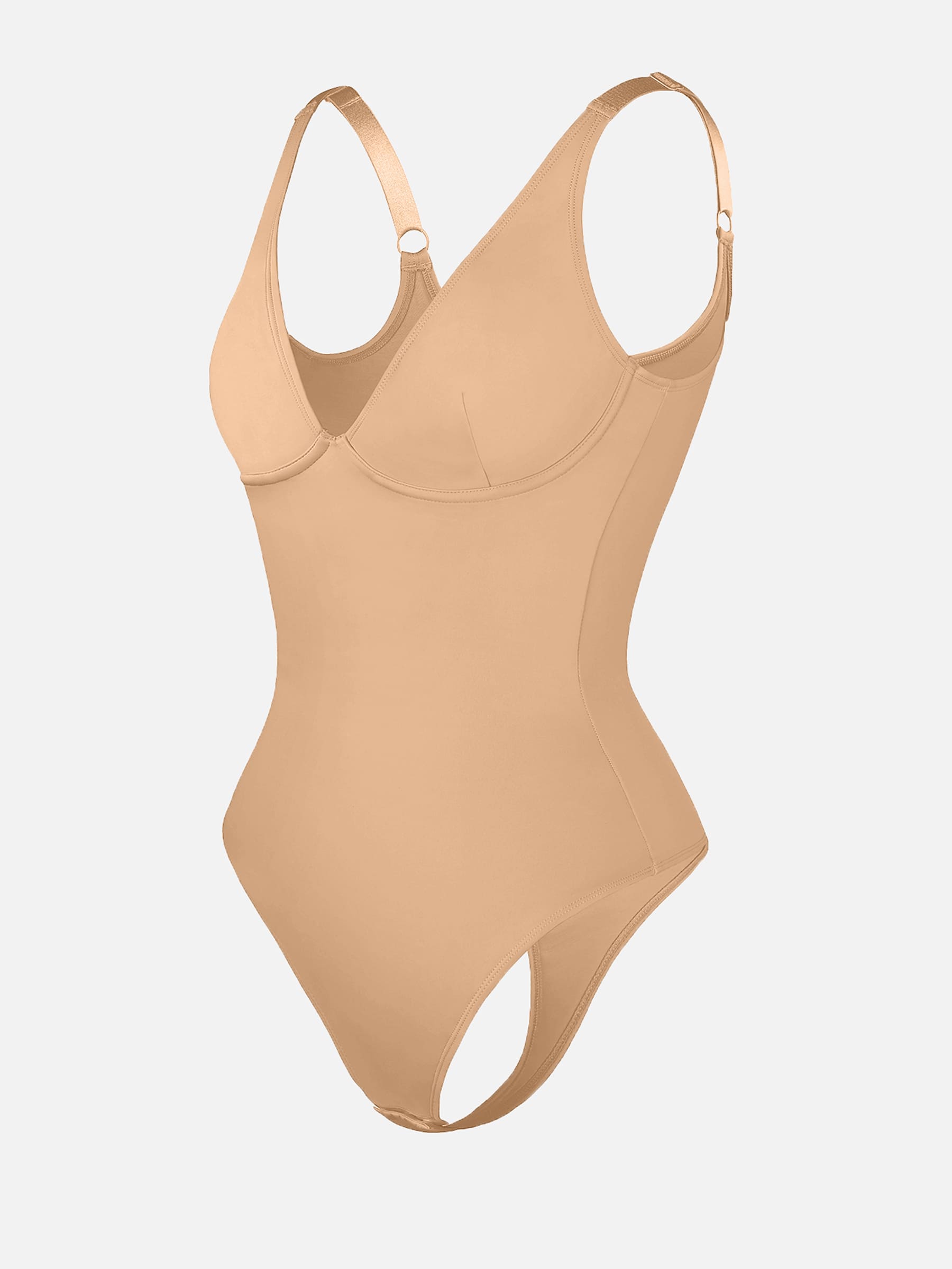 V Neck Tummy Control Shaping Bodysuit