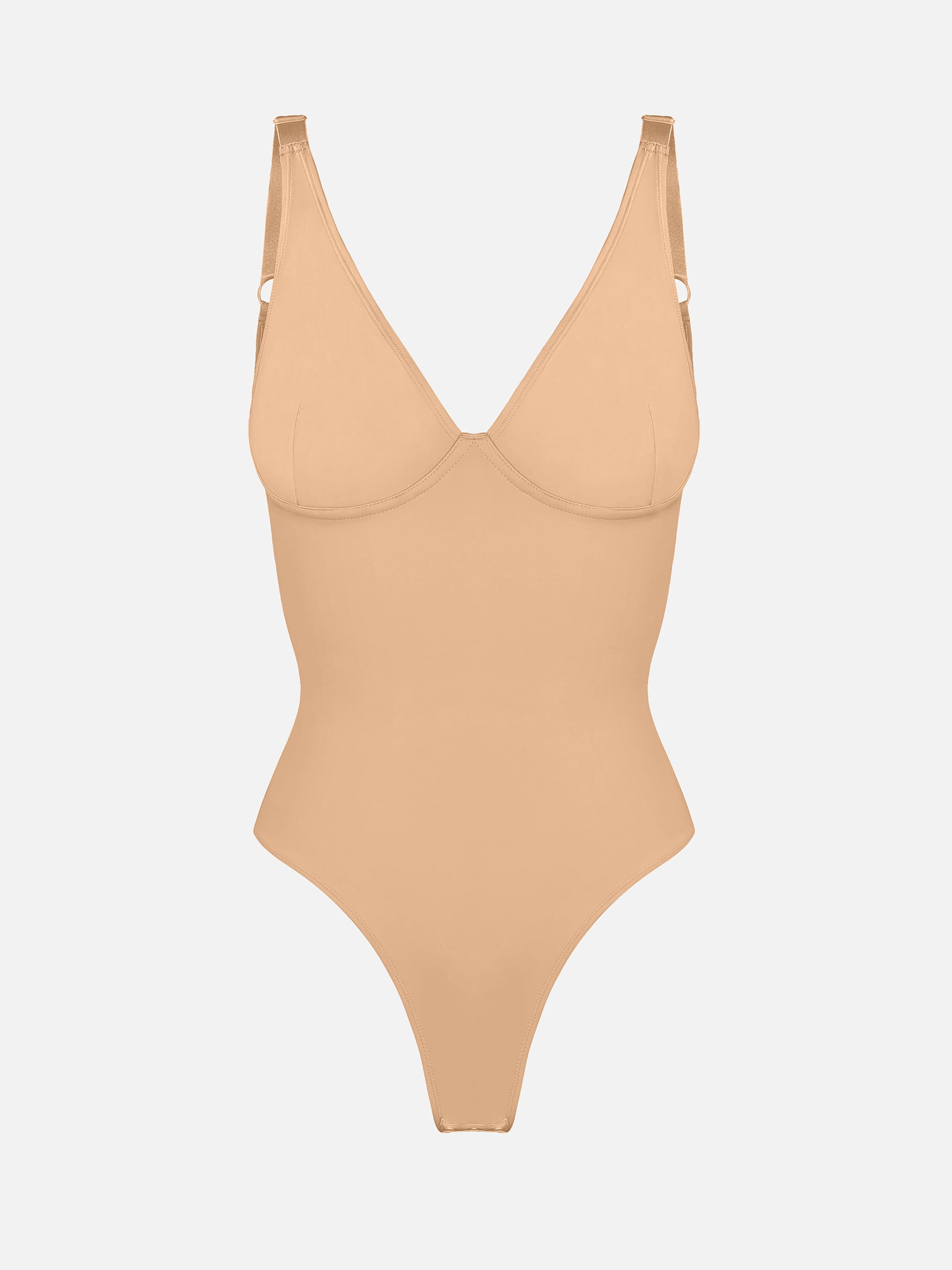 V Neck Tummy Control Shaping Bodysuit